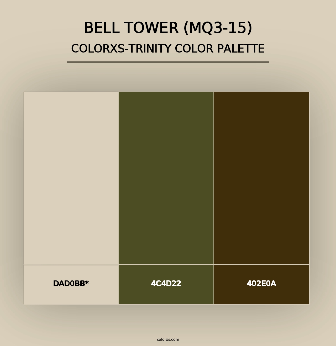 Bell Tower (MQ3-15) - Colorxs Trinity Palette