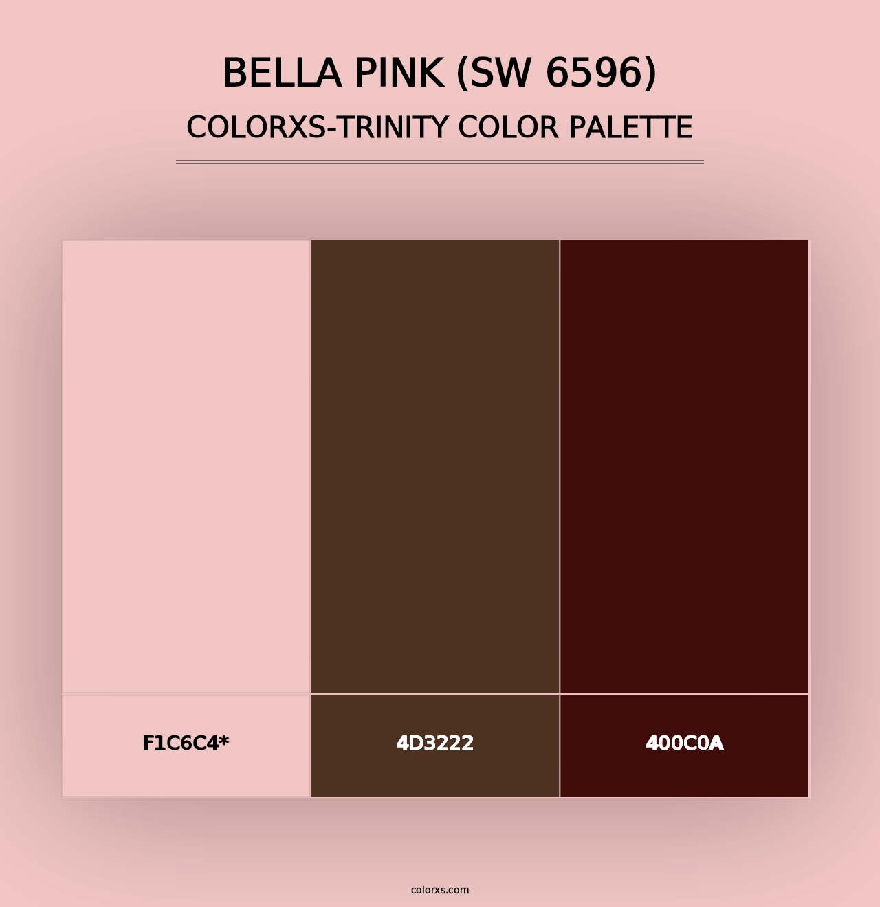 Bella Pink (SW 6596) - Colorxs Trinity Palette