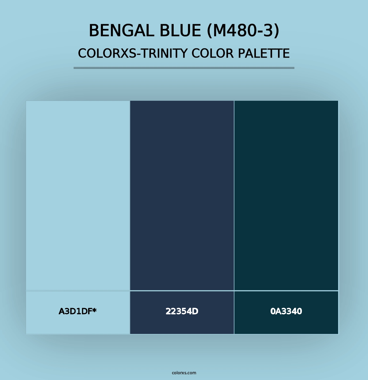 Bengal Blue (M480-3) - Colorxs Trinity Palette