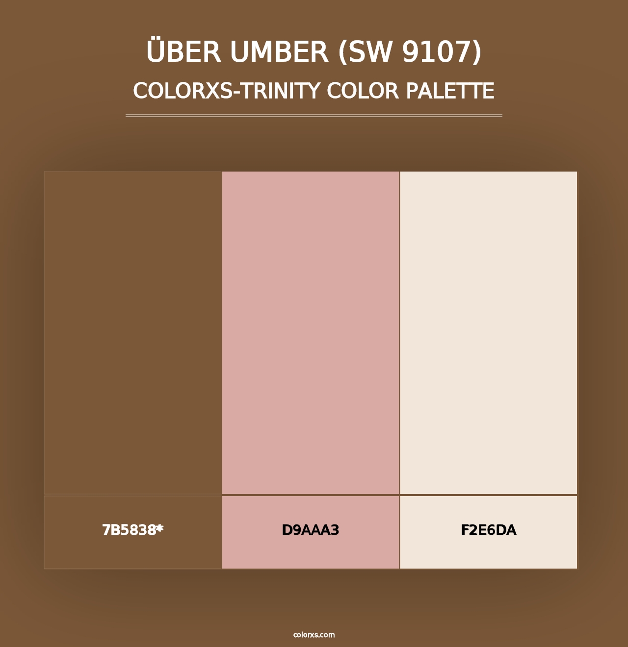 Über Umber (SW 9107) - Colorxs Trinity Palette