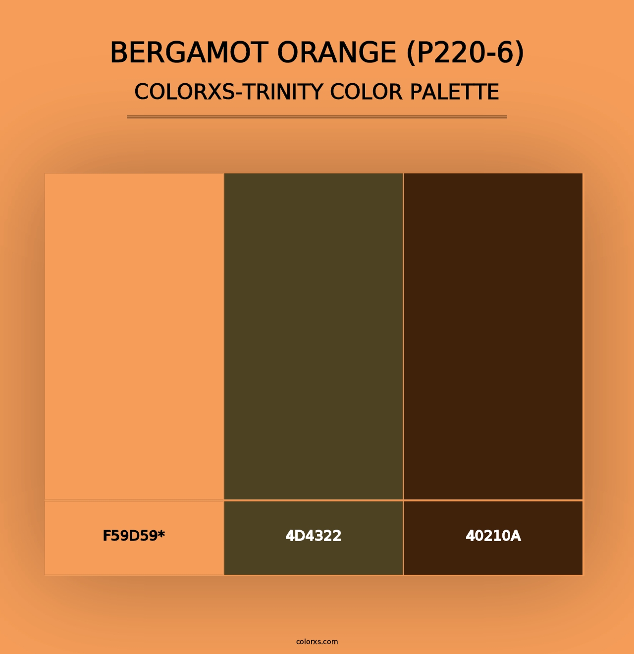 Bergamot Orange (P220-6) - Colorxs Trinity Palette