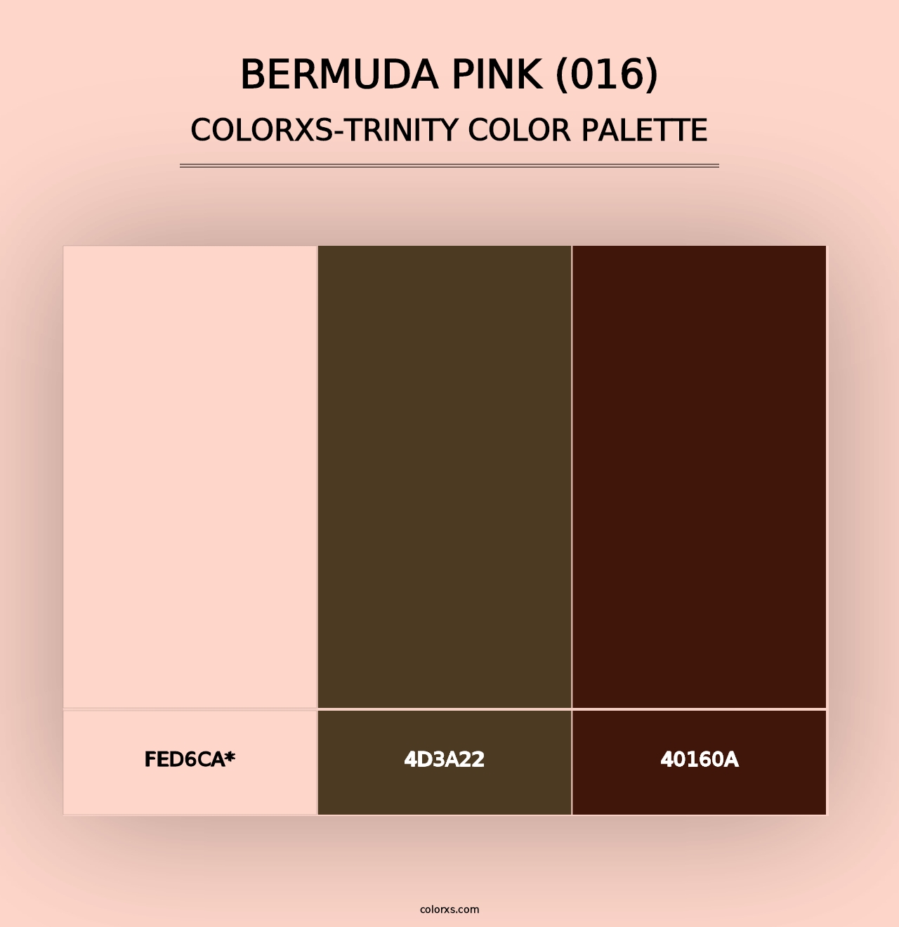 Bermuda Pink (016) - Colorxs Trinity Palette