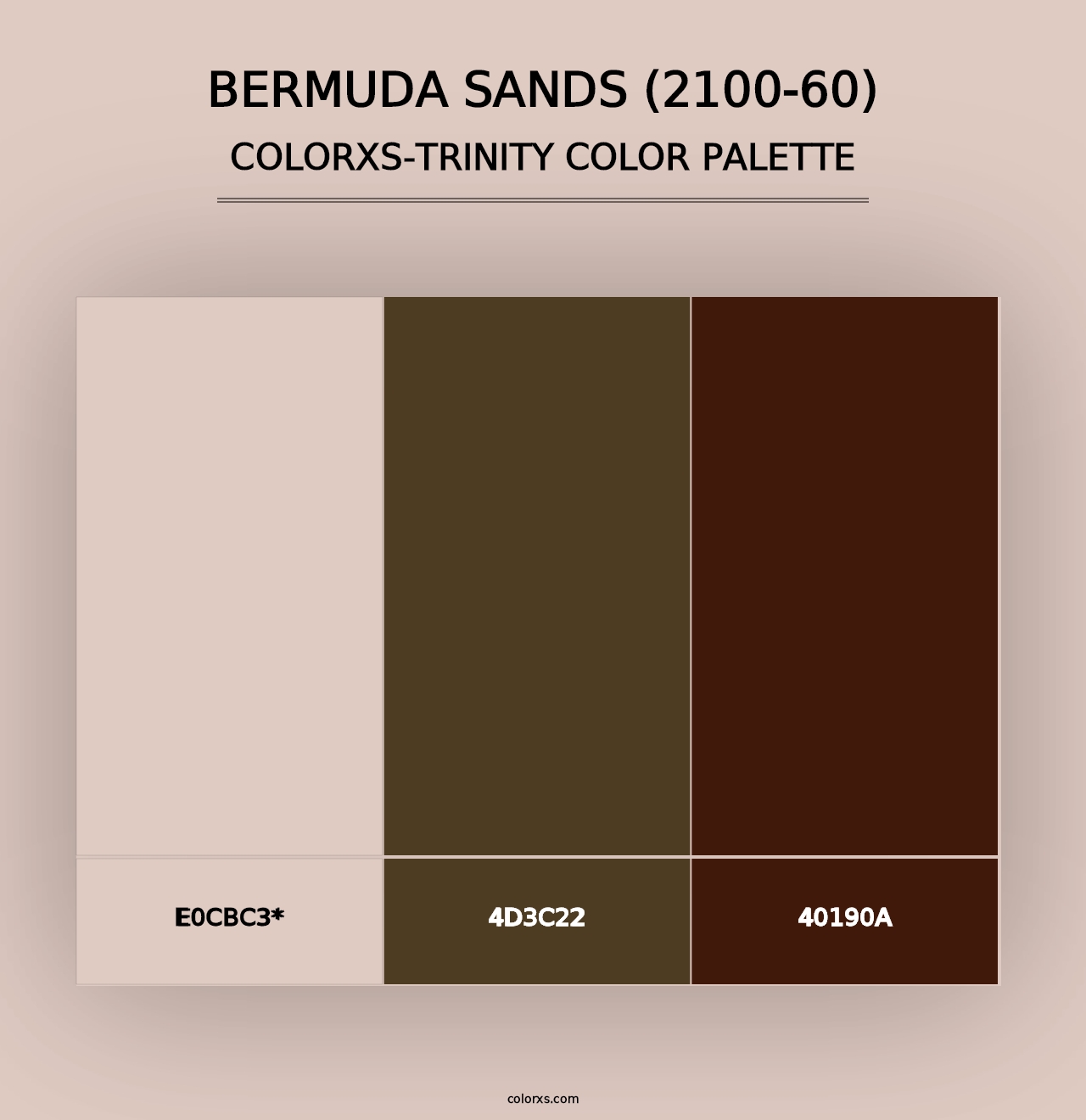 Bermuda Sands (2100-60) - Colorxs Trinity Palette