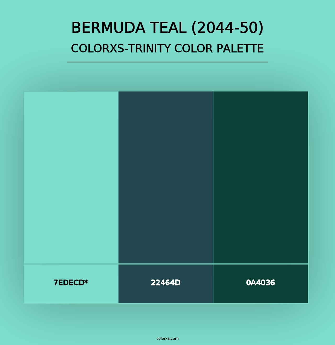 Bermuda Teal (2044-50) - Colorxs Trinity Palette