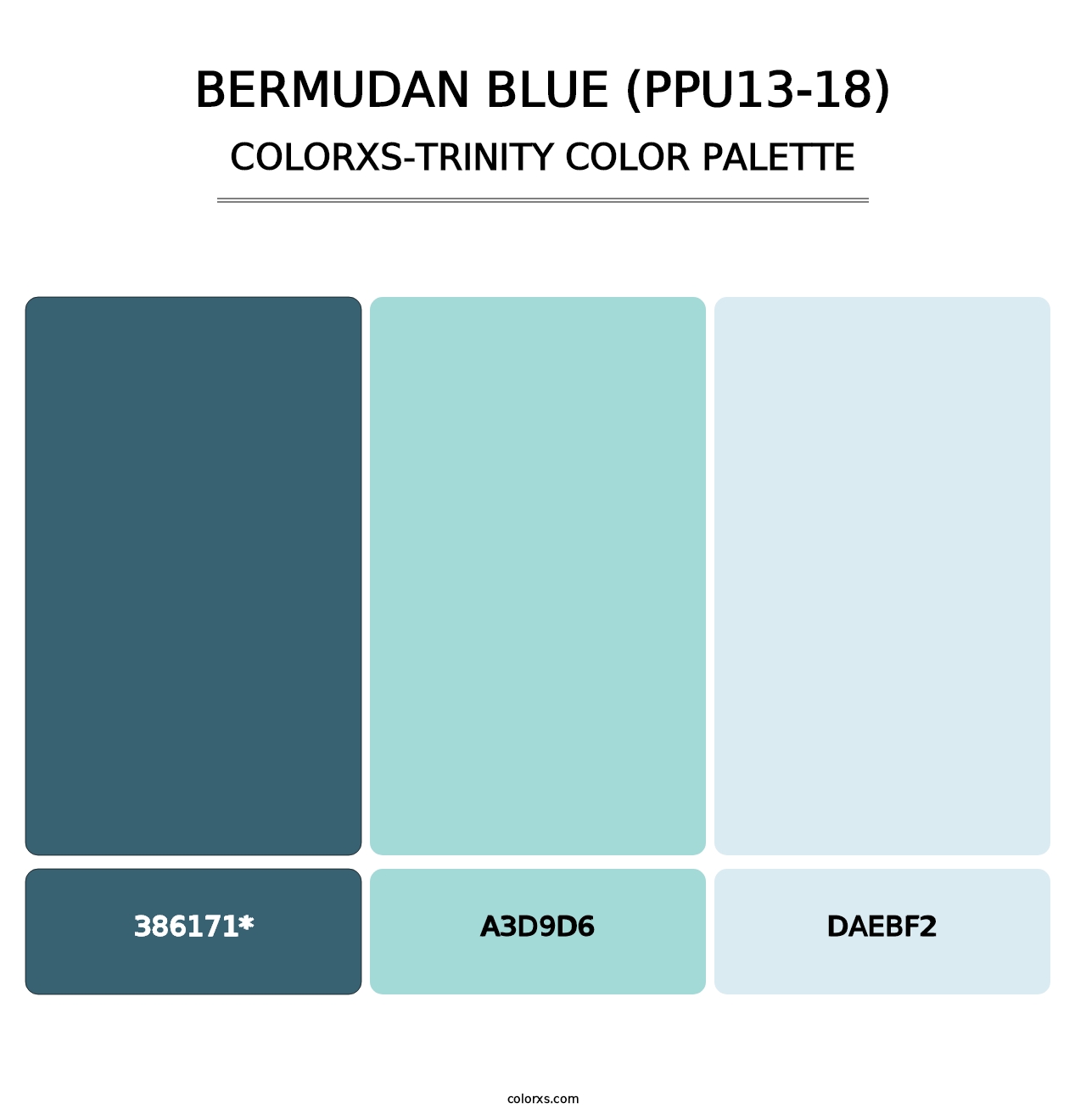 Bermudan Blue (PPU13-18) - Colorxs Trinity Palette