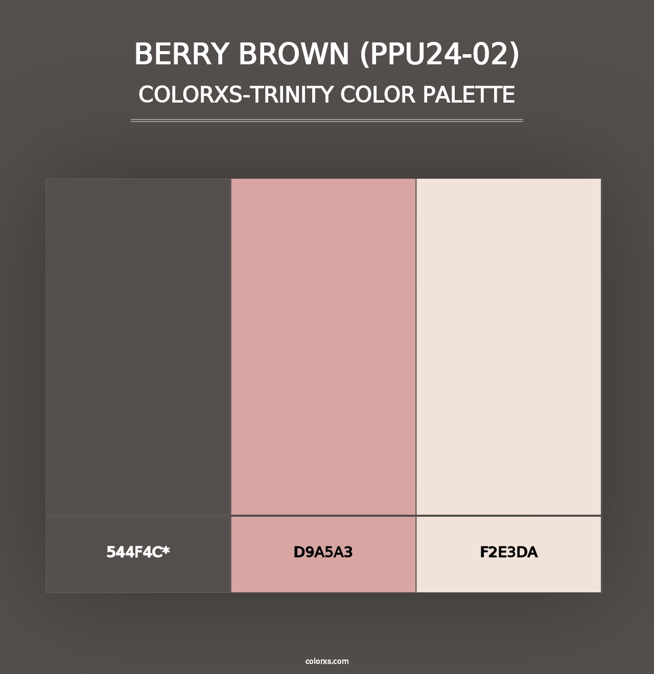 Berry Brown (PPU24-02) - Colorxs Trinity Palette