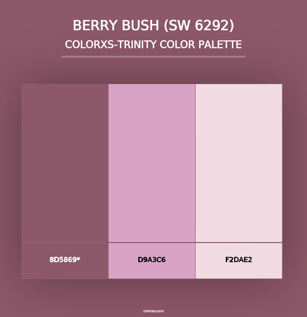 Berry Bush (SW 6292) - Colorxs Trinity Palette