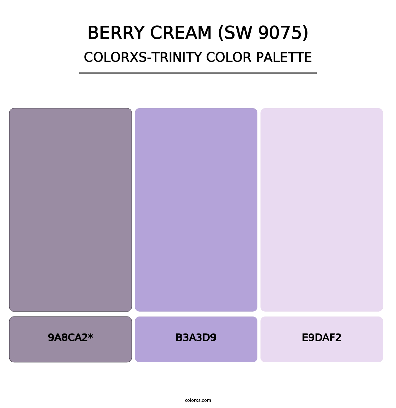 Berry Cream (SW 9075) - Colorxs Trinity Palette