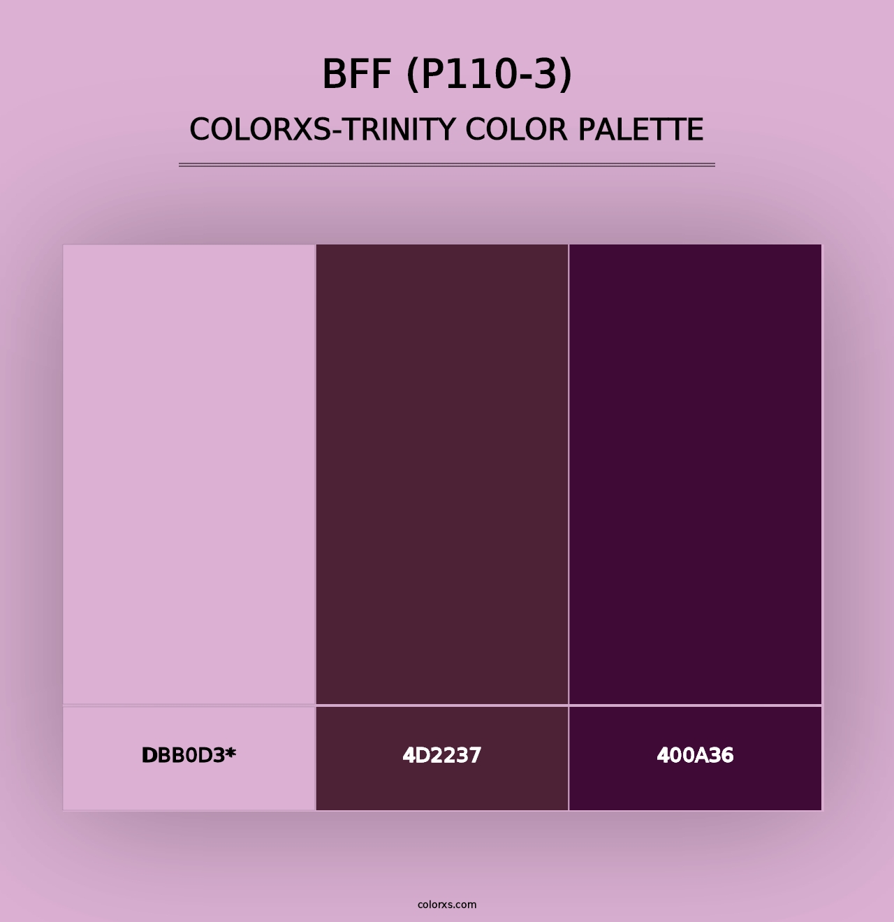 Bff (P110-3) - Colorxs Trinity Palette