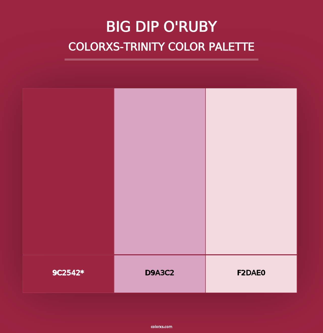 Big Dip O'Ruby - Colorxs Trinity Palette