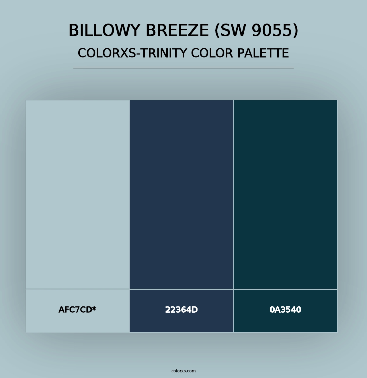 Billowy Breeze (SW 9055) - Colorxs Trinity Palette