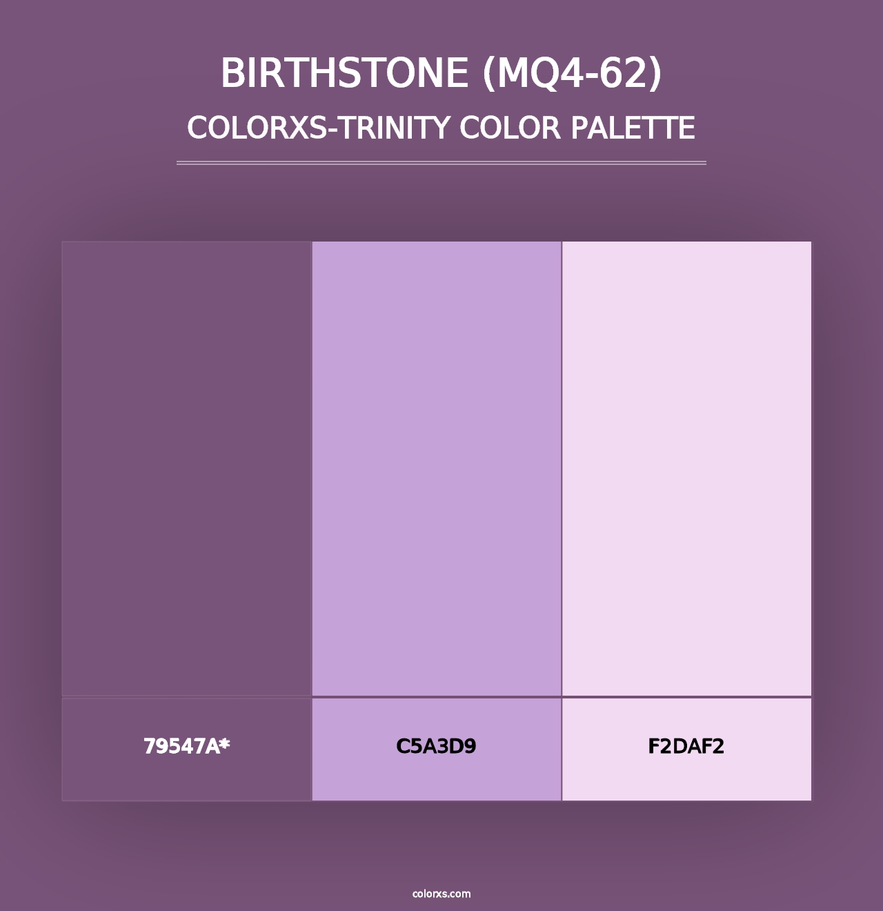 Birthstone (MQ4-62) - Colorxs Trinity Palette