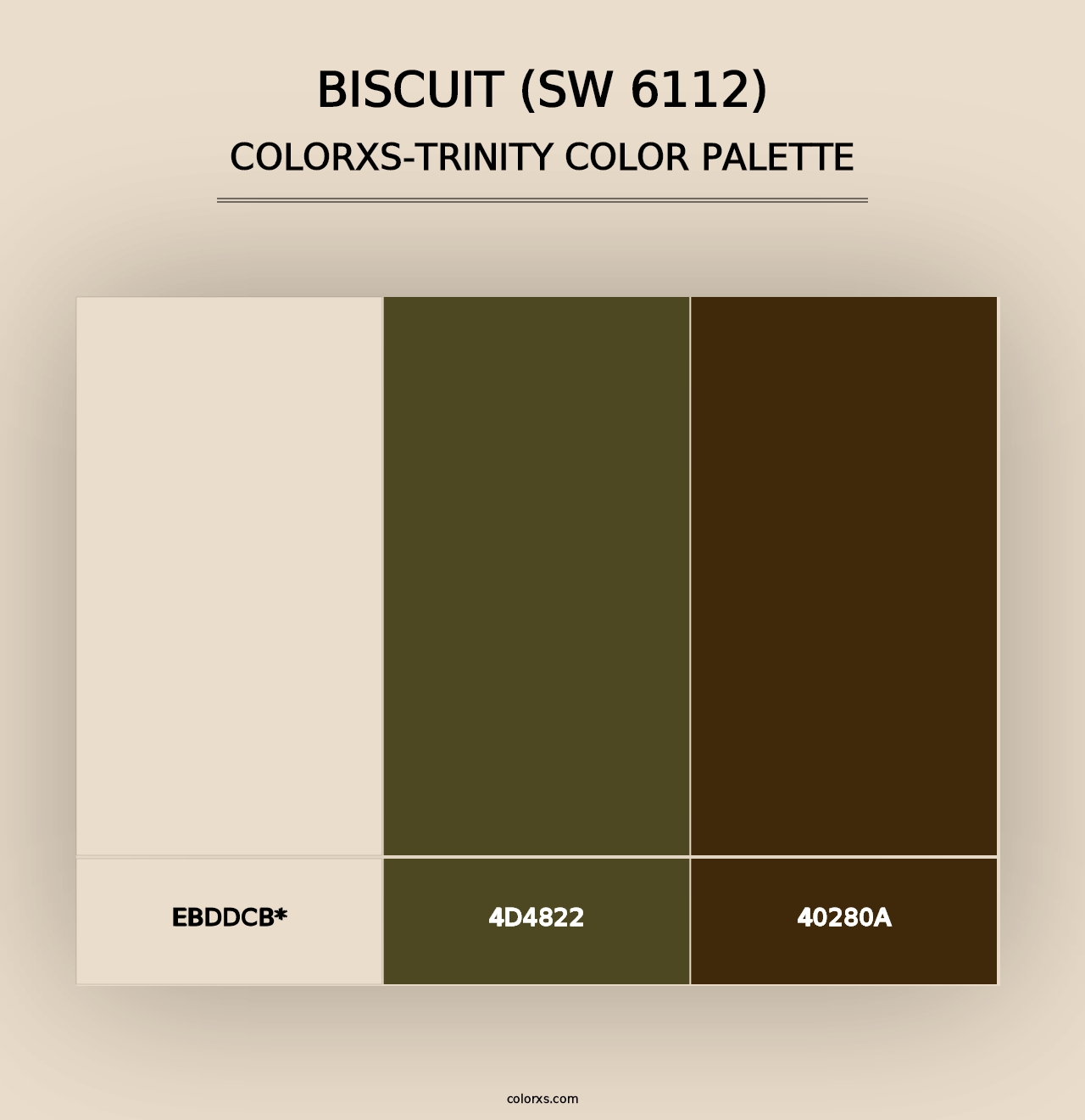 Biscuit (SW 6112) - Colorxs Trinity Palette