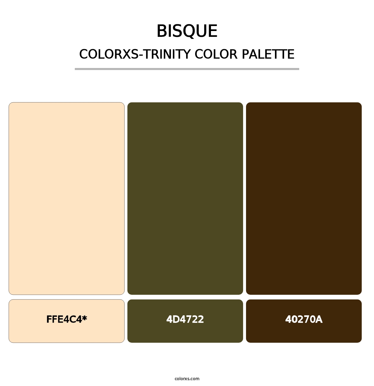 Bisque - Colorxs Trinity Palette