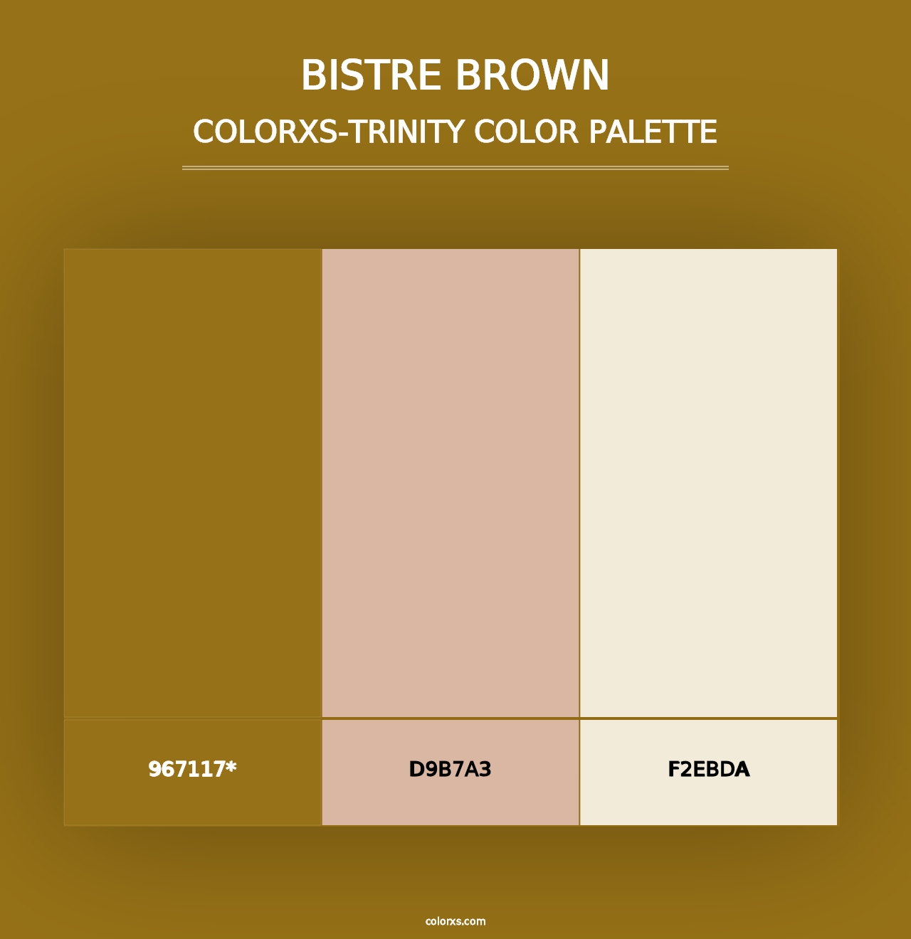 Bistre Brown - Colorxs Trinity Palette