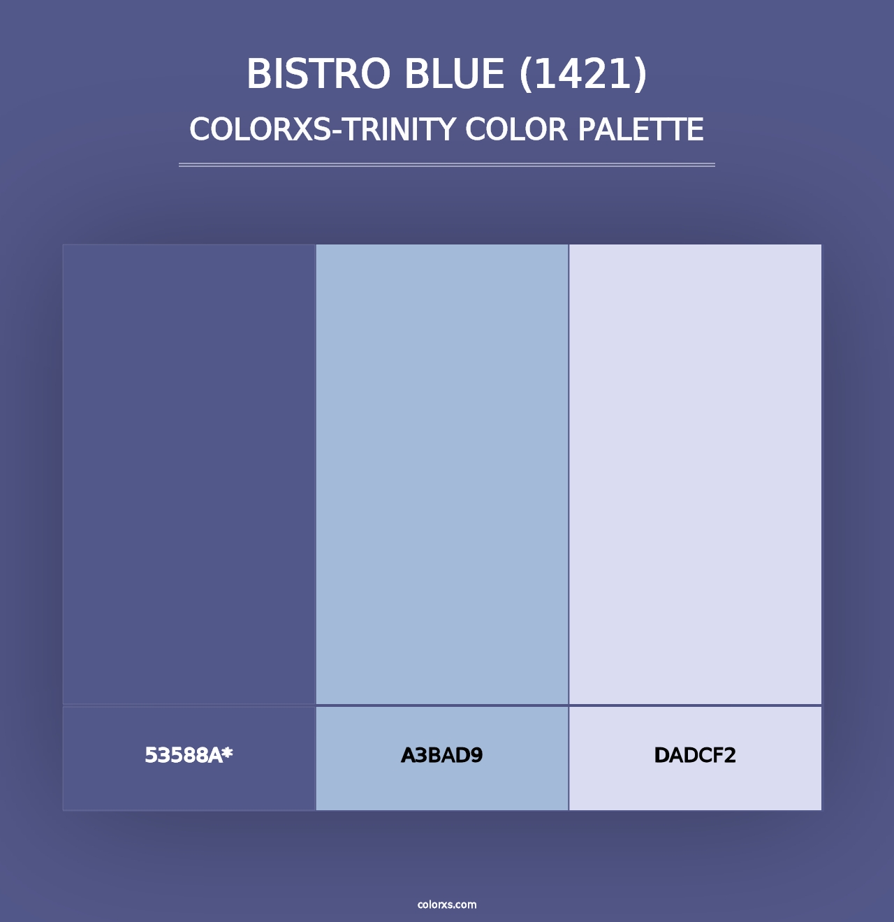 Bistro Blue (1421) - Colorxs Trinity Palette