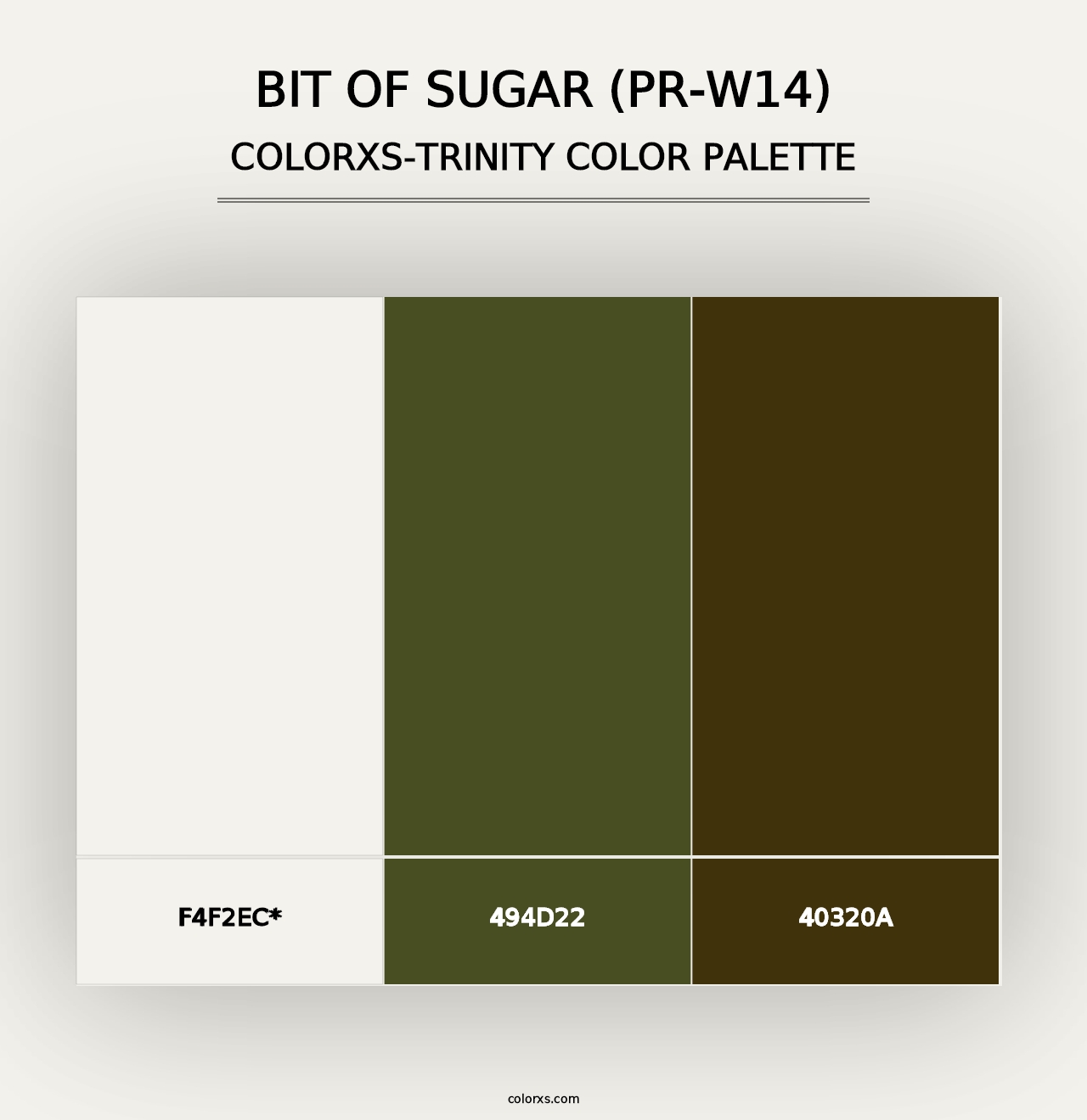 Bit Of Sugar (PR-W14) - Colorxs Trinity Palette