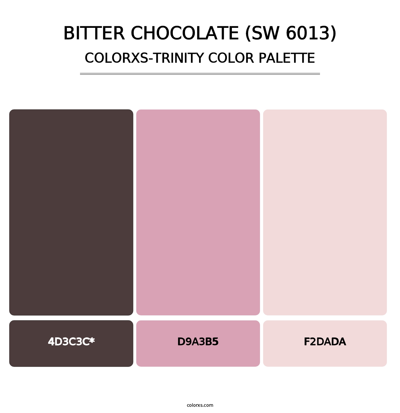 Bitter Chocolate (SW 6013) - Colorxs Trinity Palette