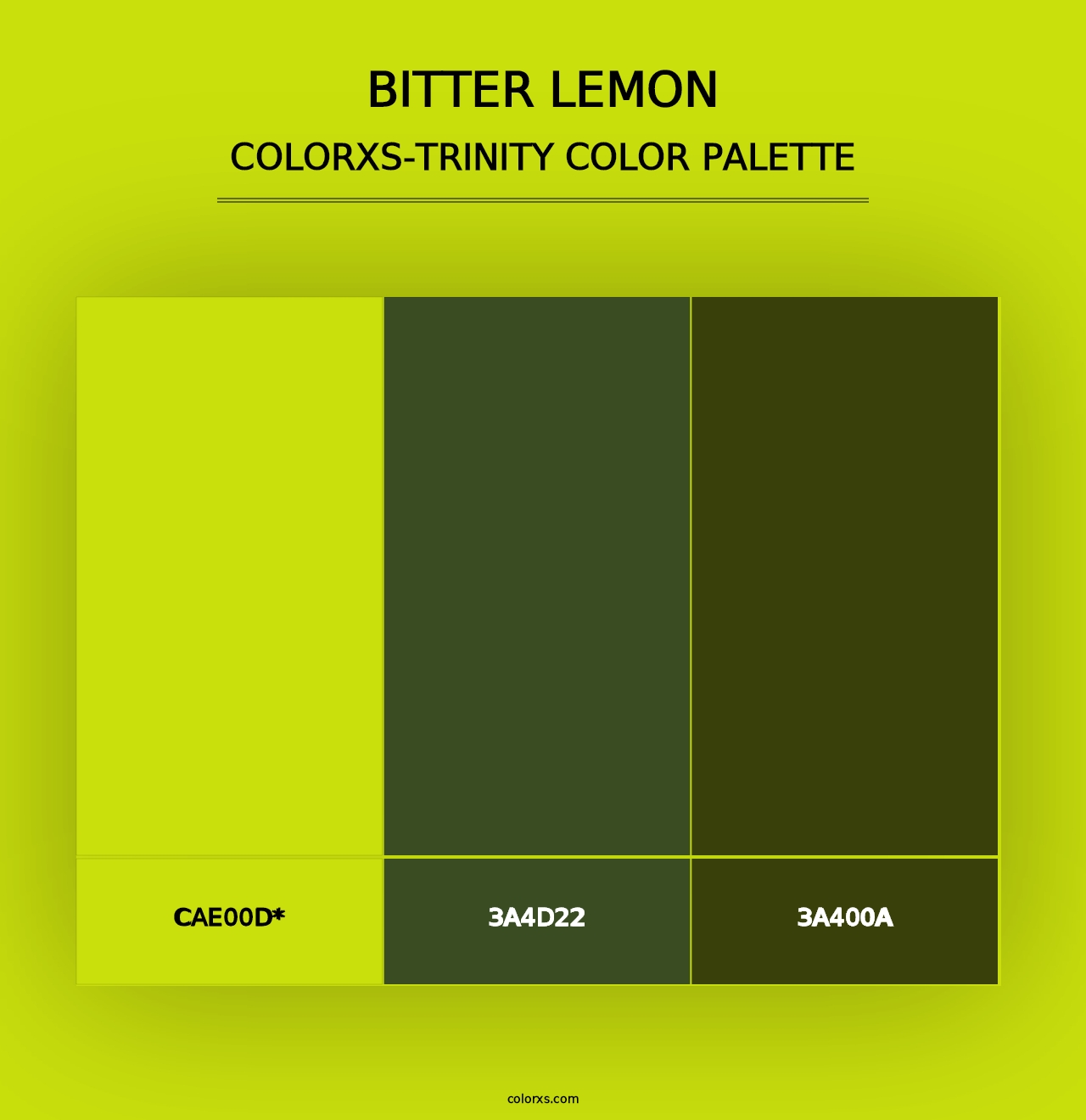 Bitter Lemon - Colorxs Trinity Palette