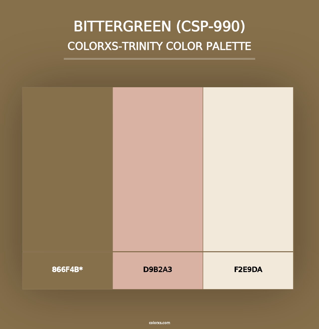 Bittergreen (CSP-990) - Colorxs Trinity Palette