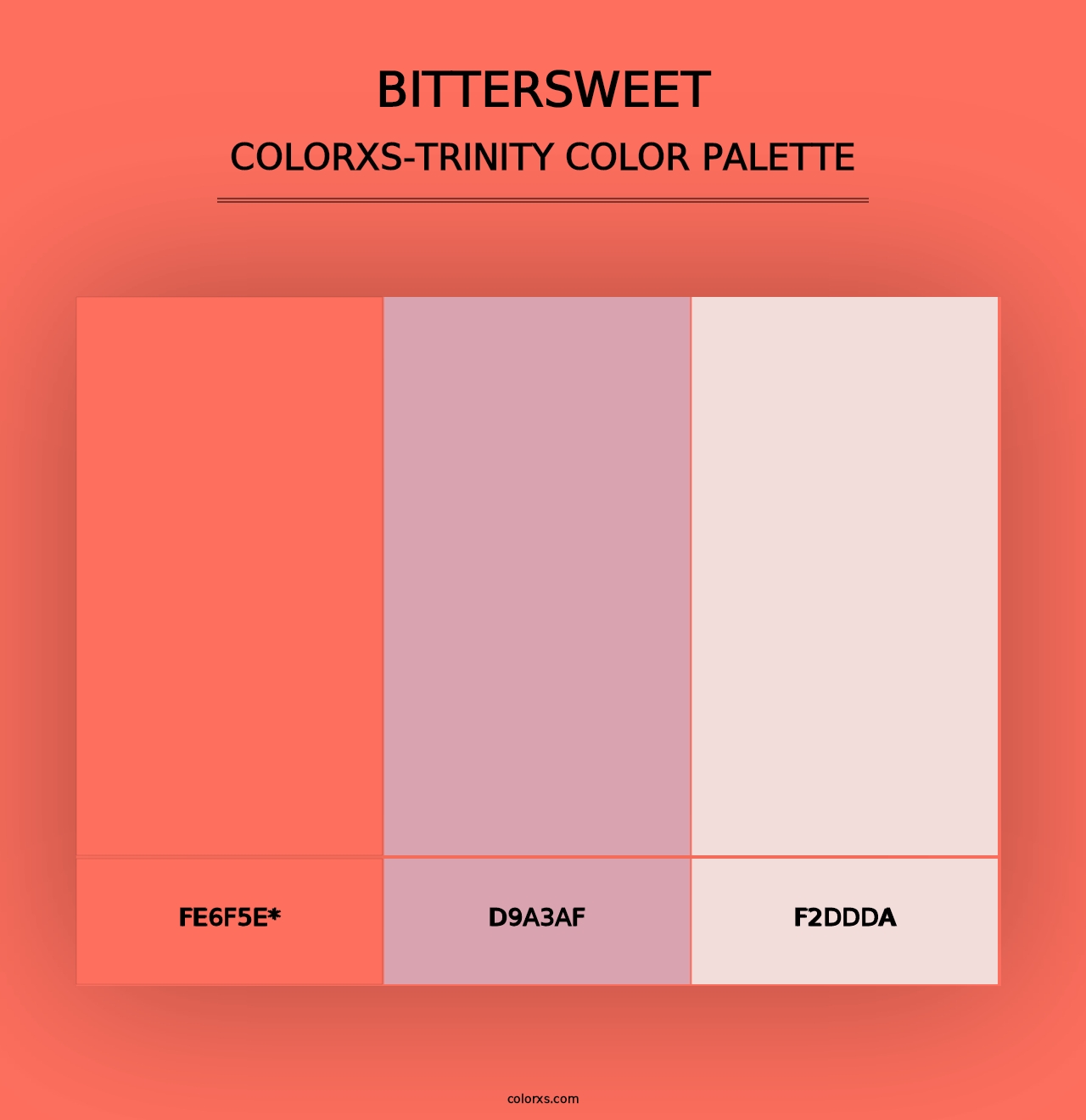 Bittersweet - Colorxs Trinity Palette