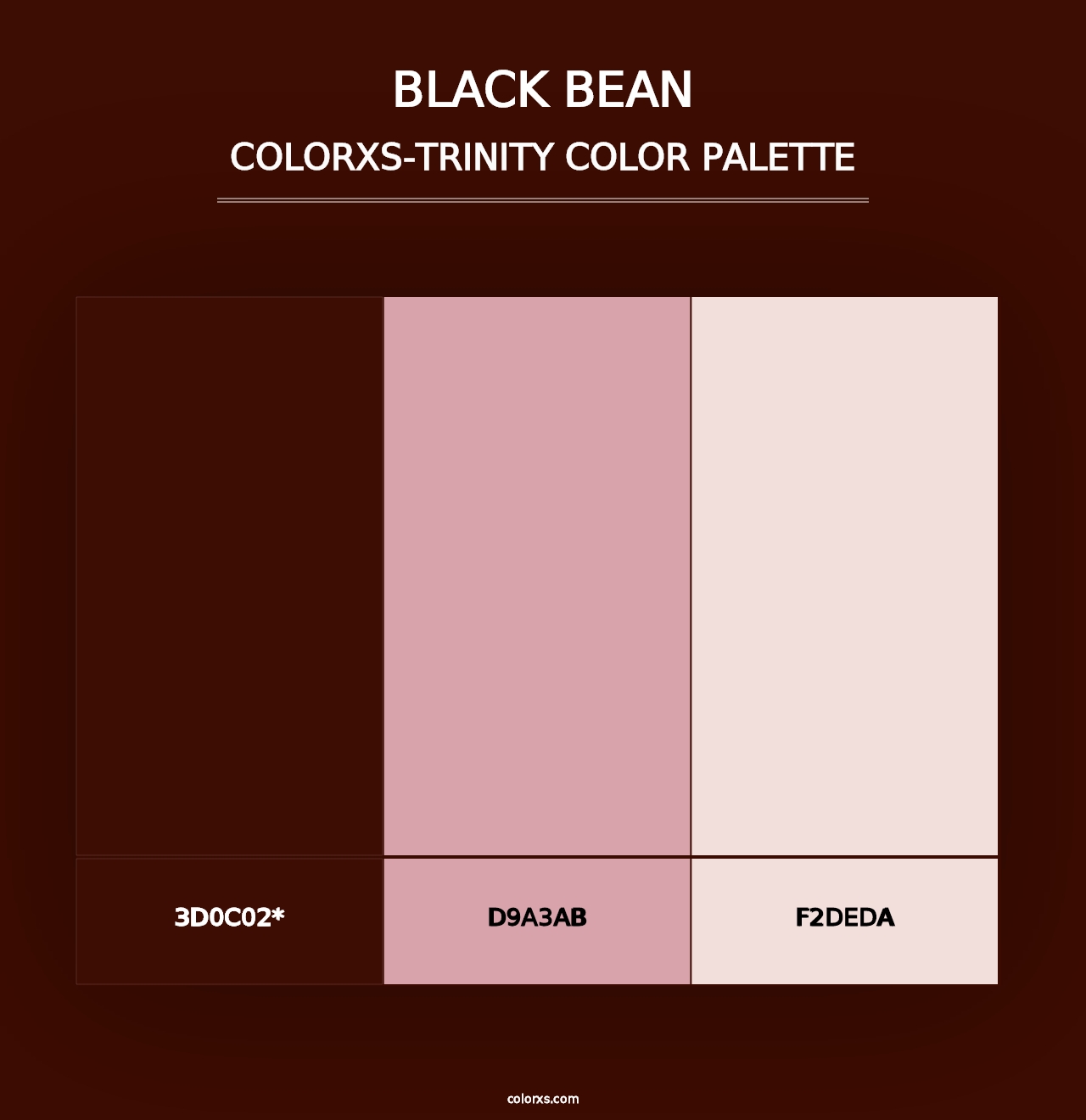 Black Bean - Colorxs Trinity Palette