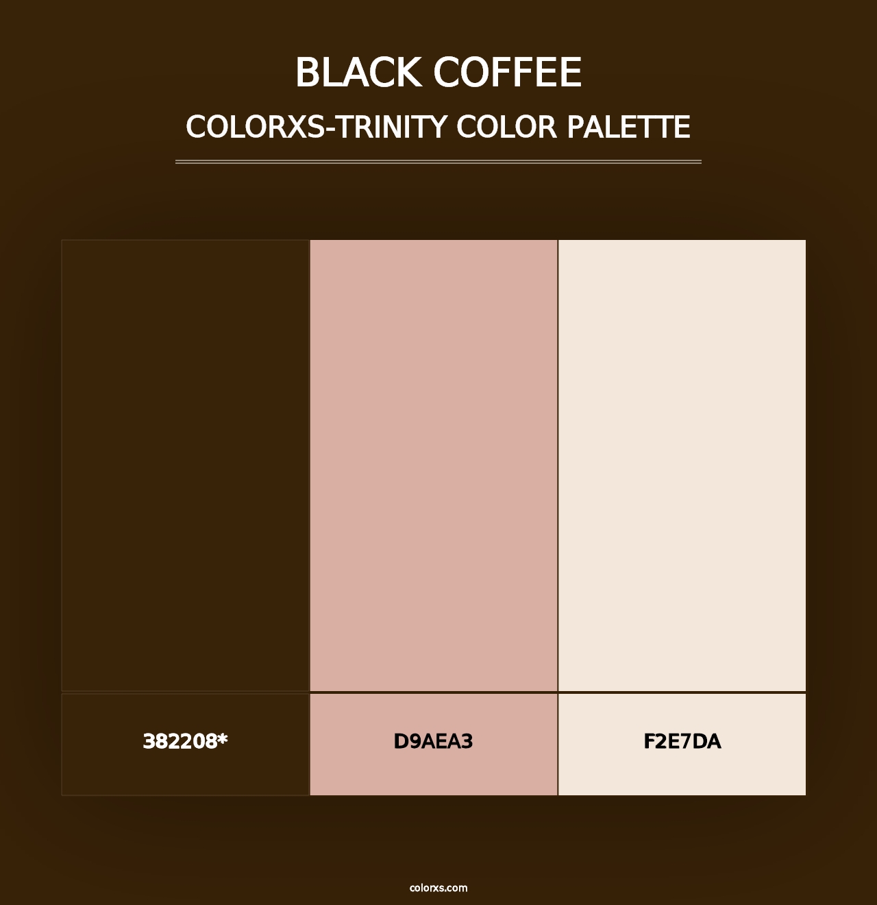 Black Coffee - Colorxs Trinity Palette