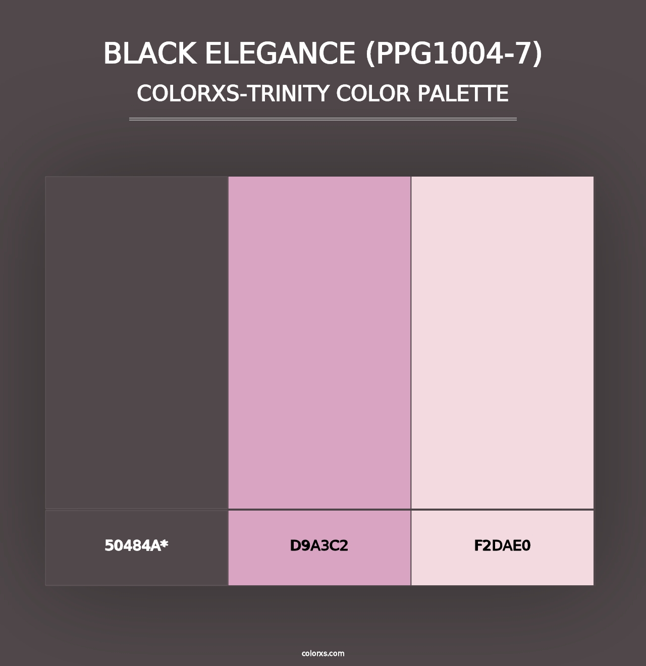 Black Elegance (PPG1004-7) - Colorxs Trinity Palette