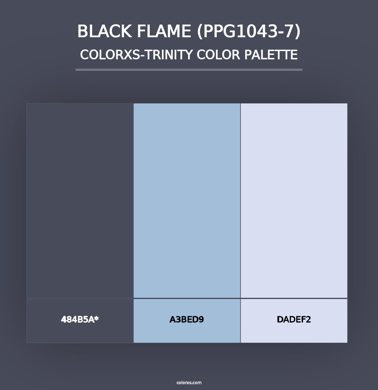 Black Flame (PPG1043-7) - Colorxs Trinity Palette