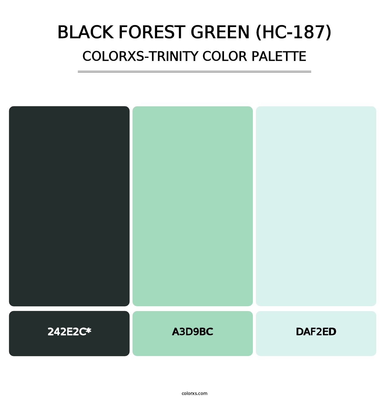 Black Forest Green (HC-187) - Colorxs Trinity Palette