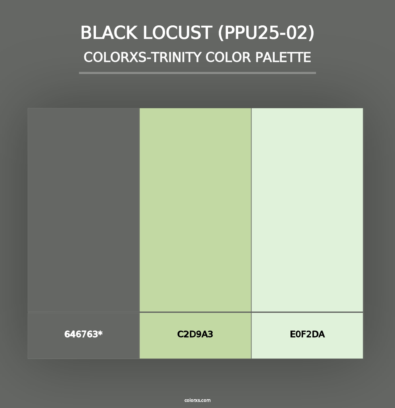 Black Locust (PPU25-02) - Colorxs Trinity Palette