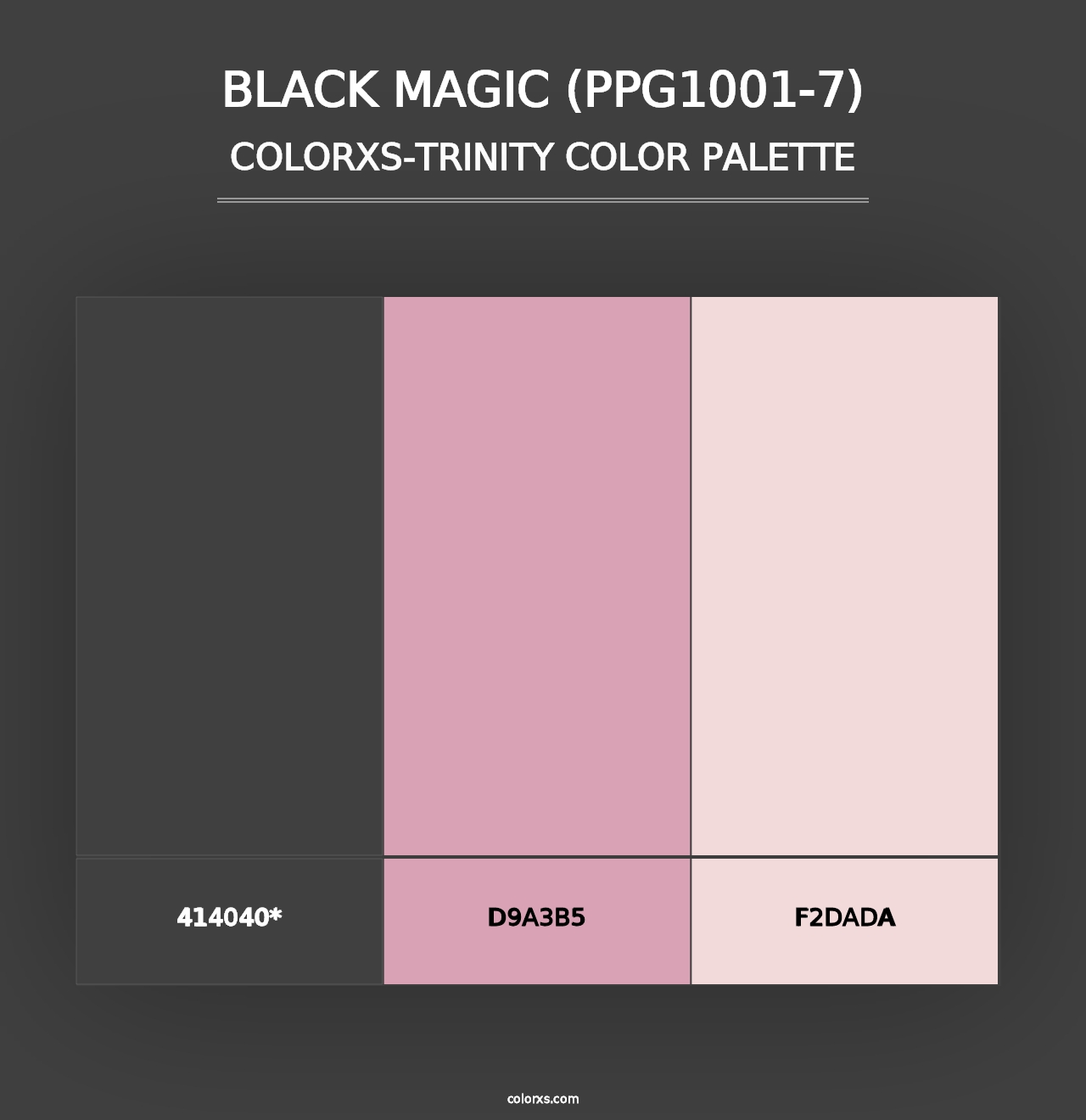 Black Magic (PPG1001-7) - Colorxs Trinity Palette