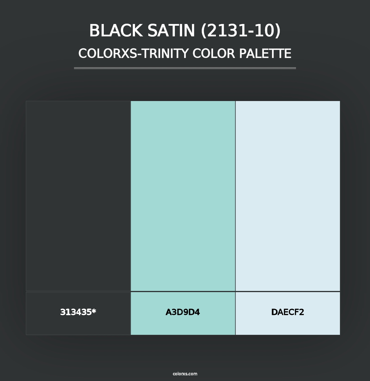 Black Satin (2131-10) - Colorxs Trinity Palette