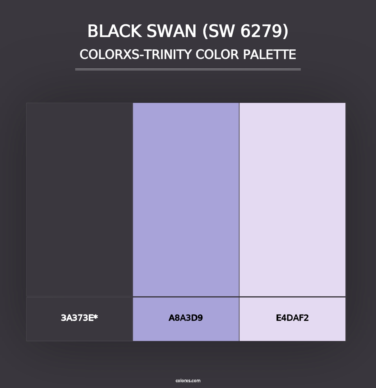 Black Swan (SW 6279) - Colorxs Trinity Palette