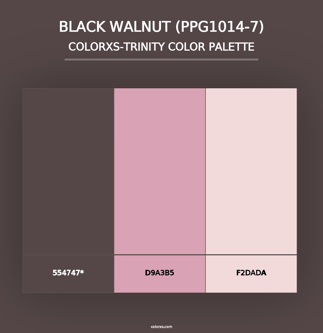 Black Walnut (PPG1014-7) - Colorxs Trinity Palette