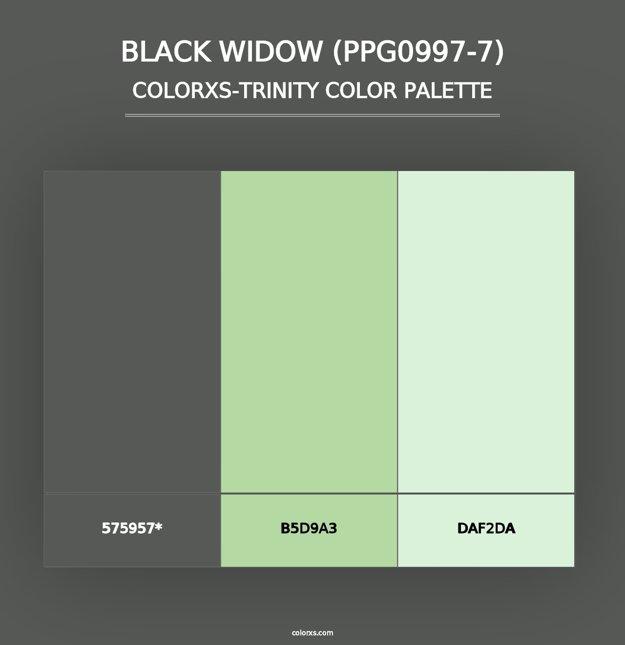 Black Widow (PPG0997-7) - Colorxs Trinity Palette