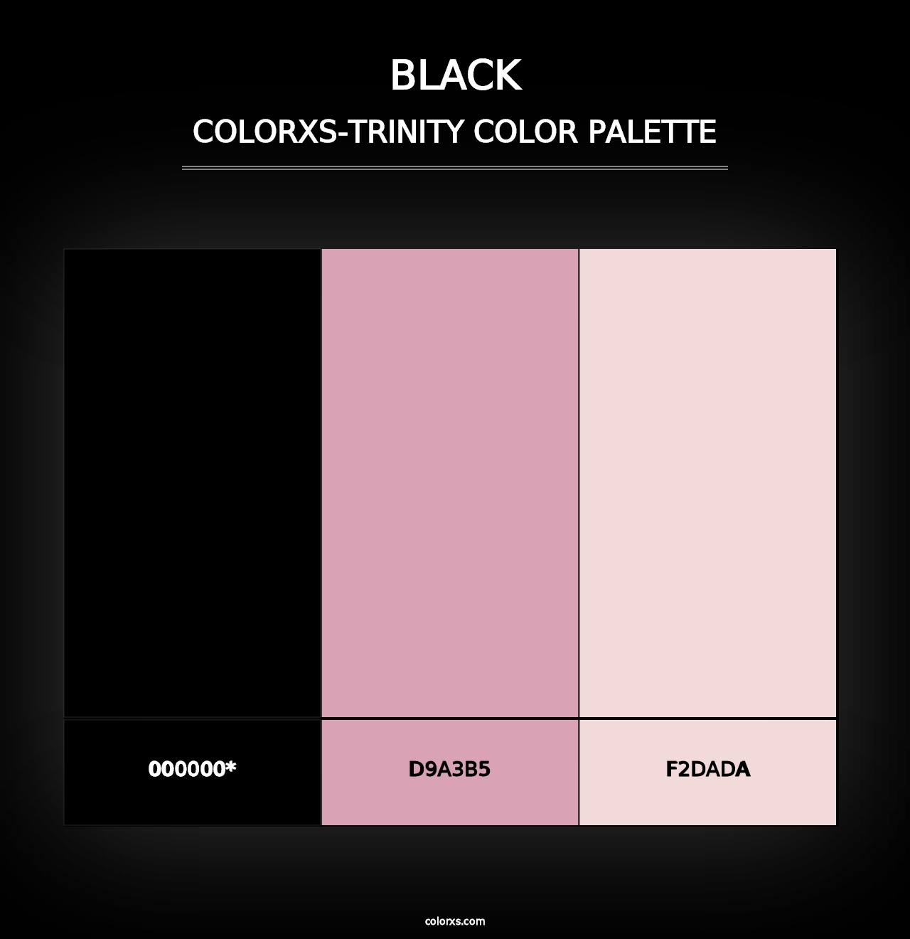 Black - Colorxs Trinity Palette