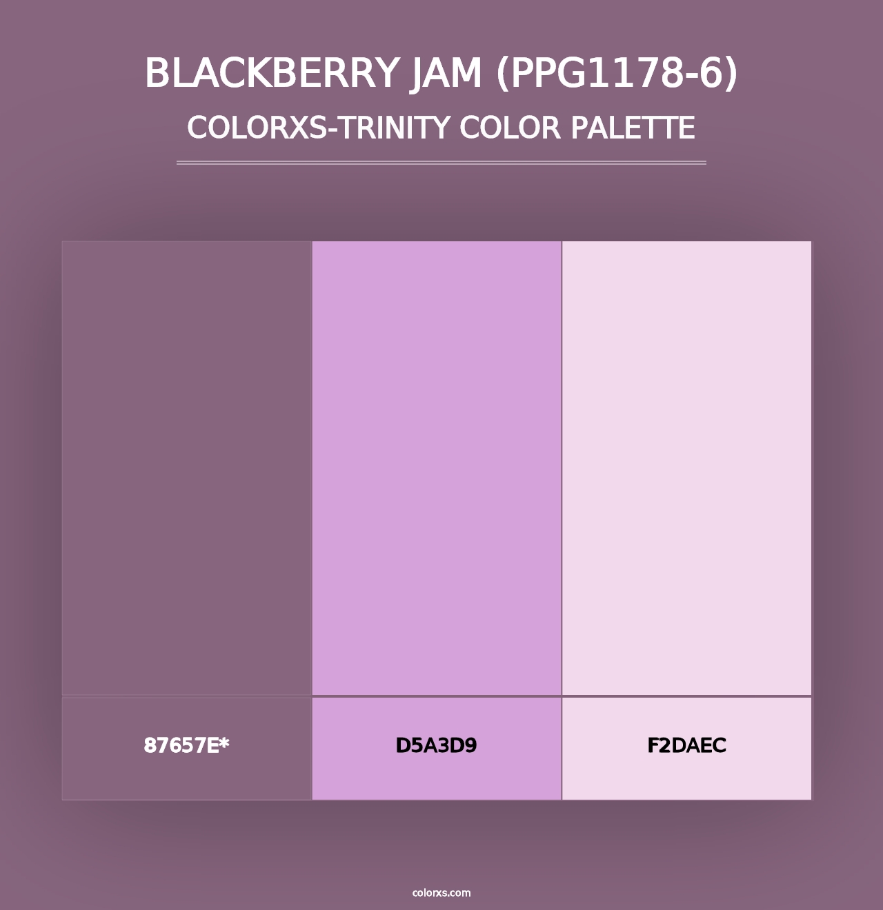 Blackberry Jam (PPG1178-6) - Colorxs Trinity Palette