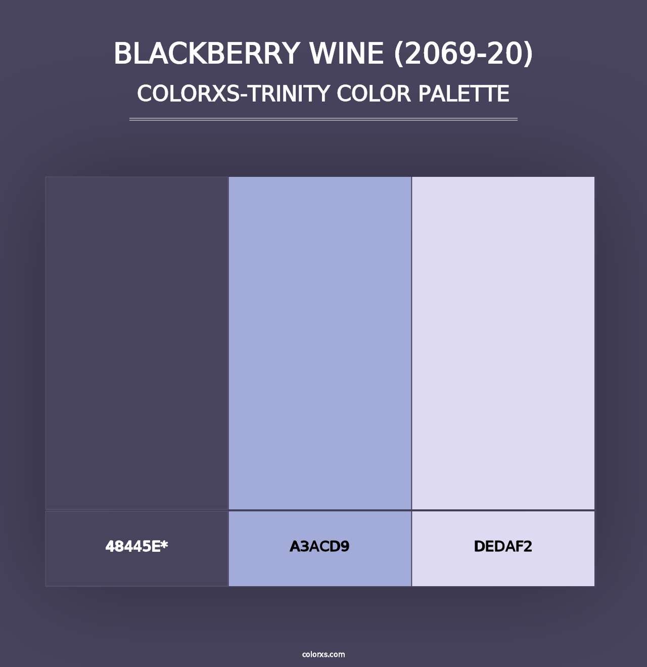 Blackberry Wine (2069-20) - Colorxs Trinity Palette