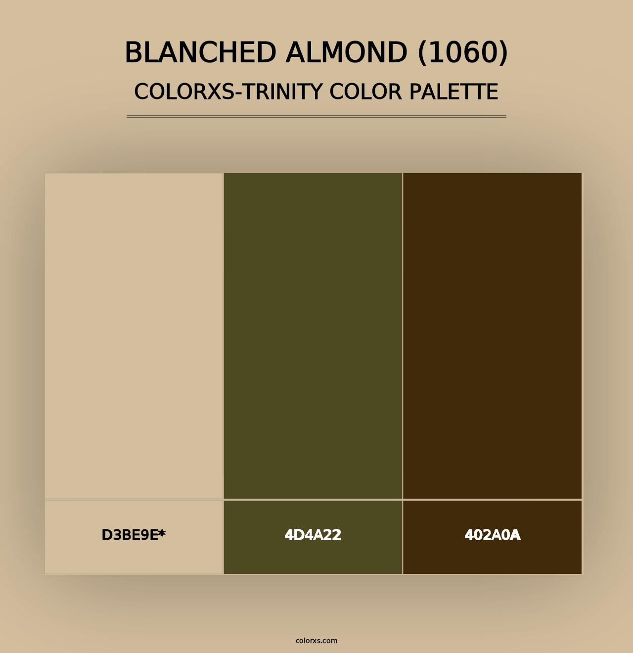 Blanched Almond (1060) - Colorxs Trinity Palette