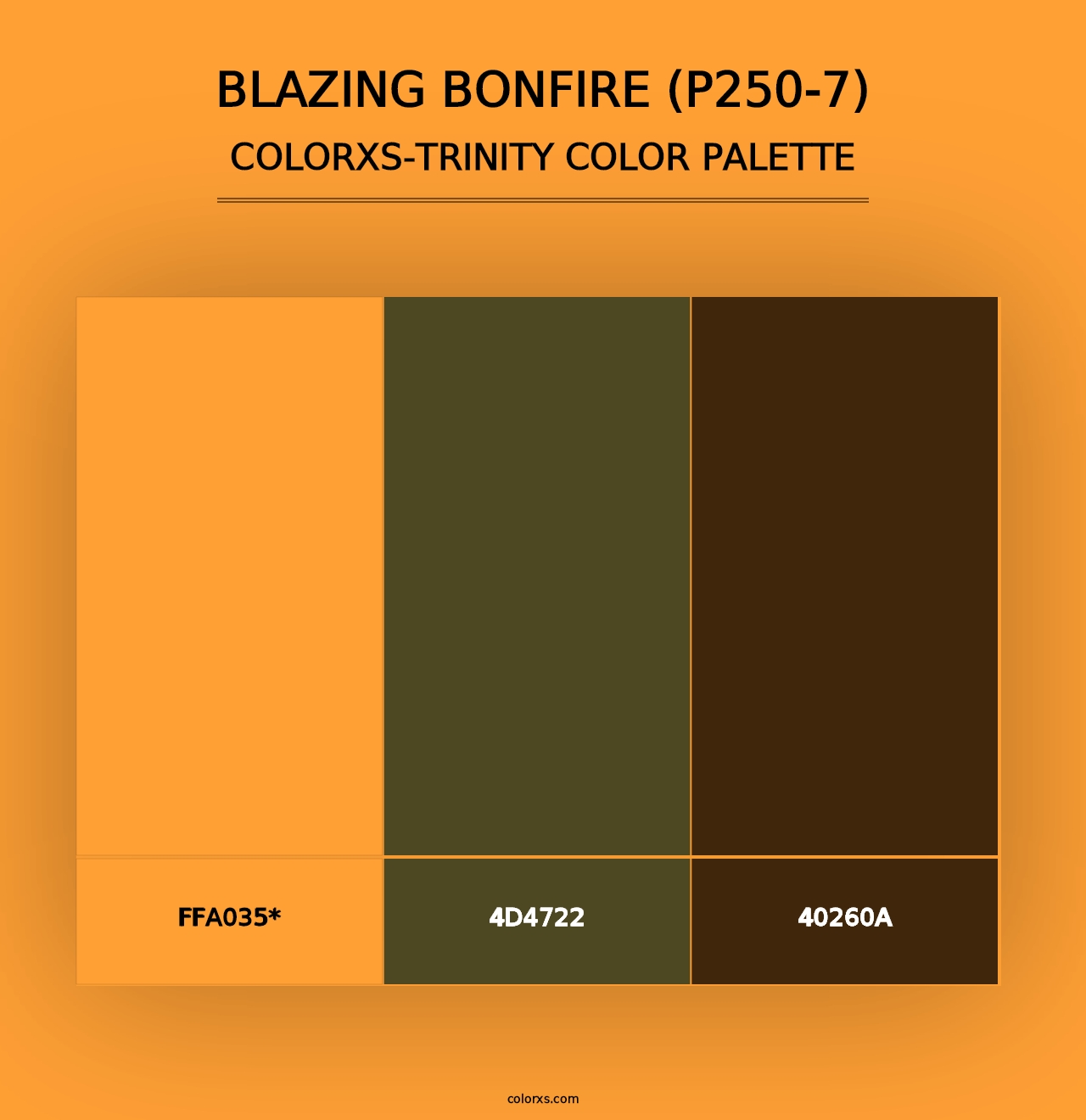 Blazing Bonfire (P250-7) - Colorxs Trinity Palette