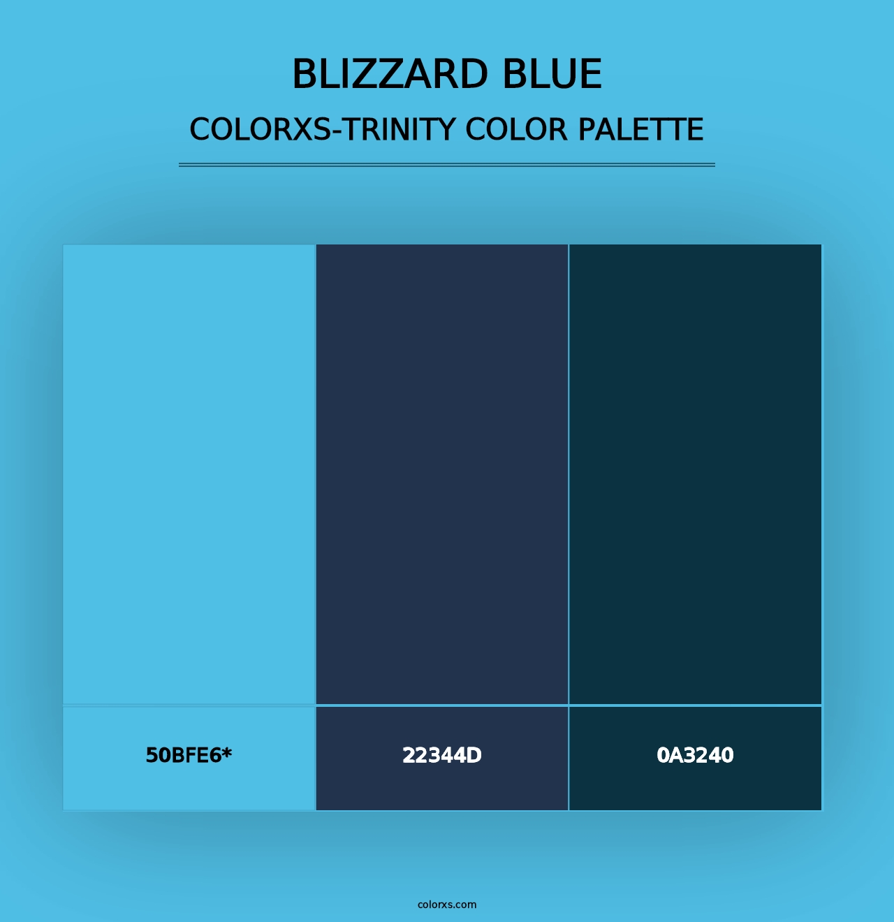 Blizzard Blue - Colorxs Trinity Palette