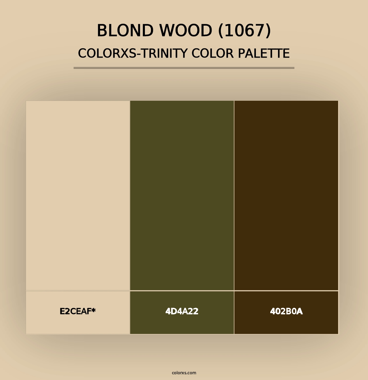 Blond Wood (1067) - Colorxs Trinity Palette