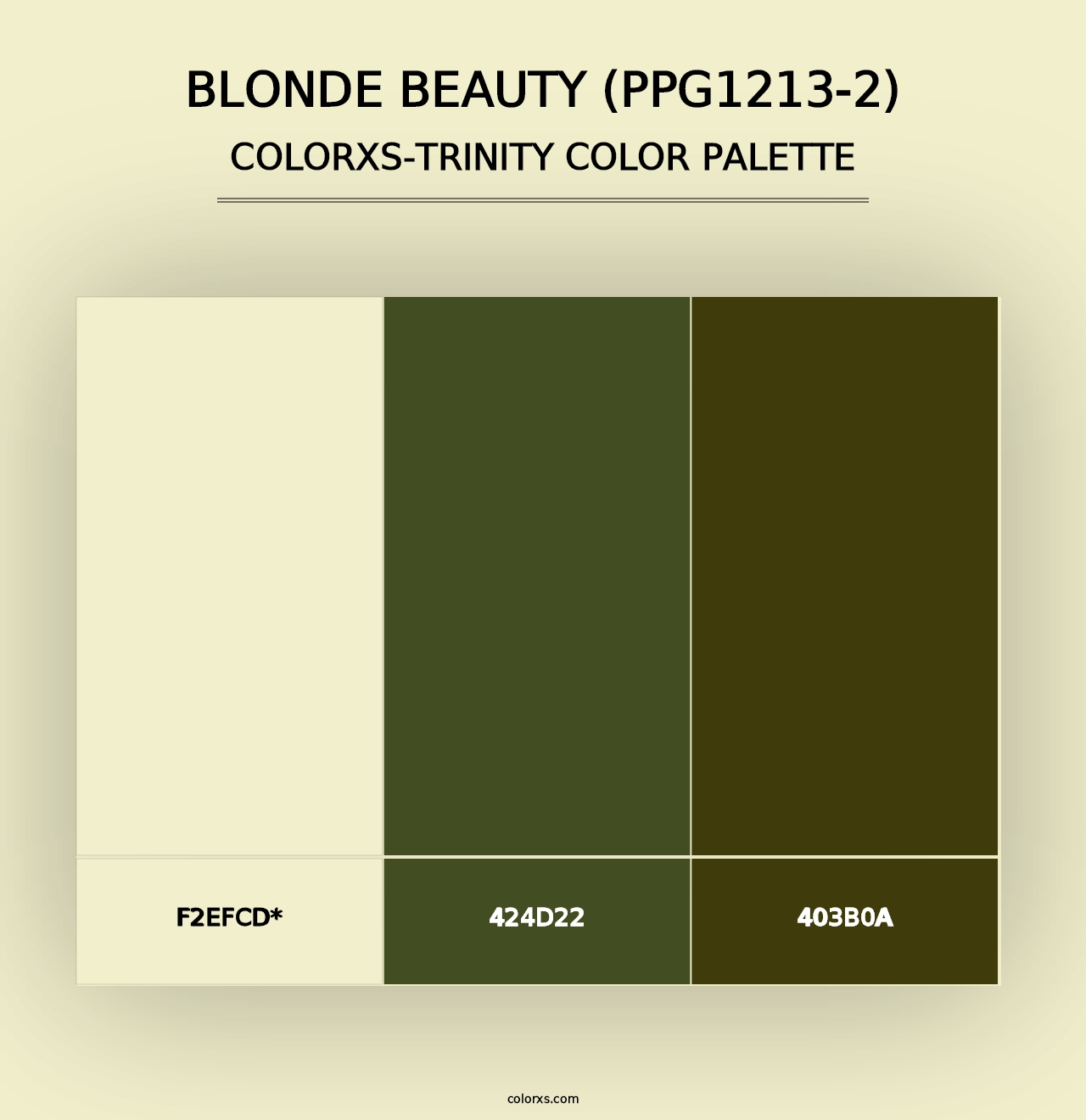 Blonde Beauty (PPG1213-2) - Colorxs Trinity Palette