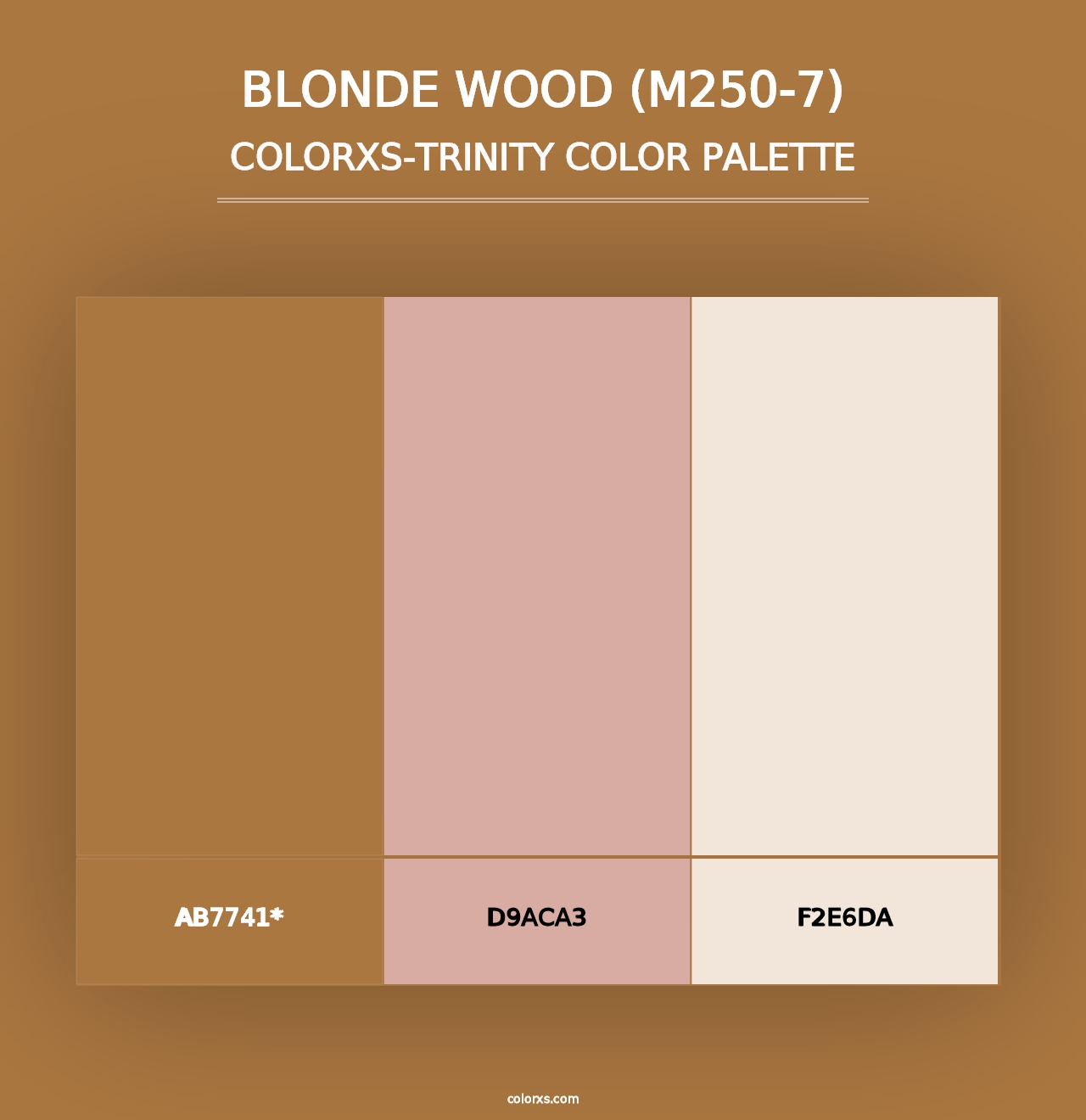 Blonde Wood (M250-7) - Colorxs Trinity Palette