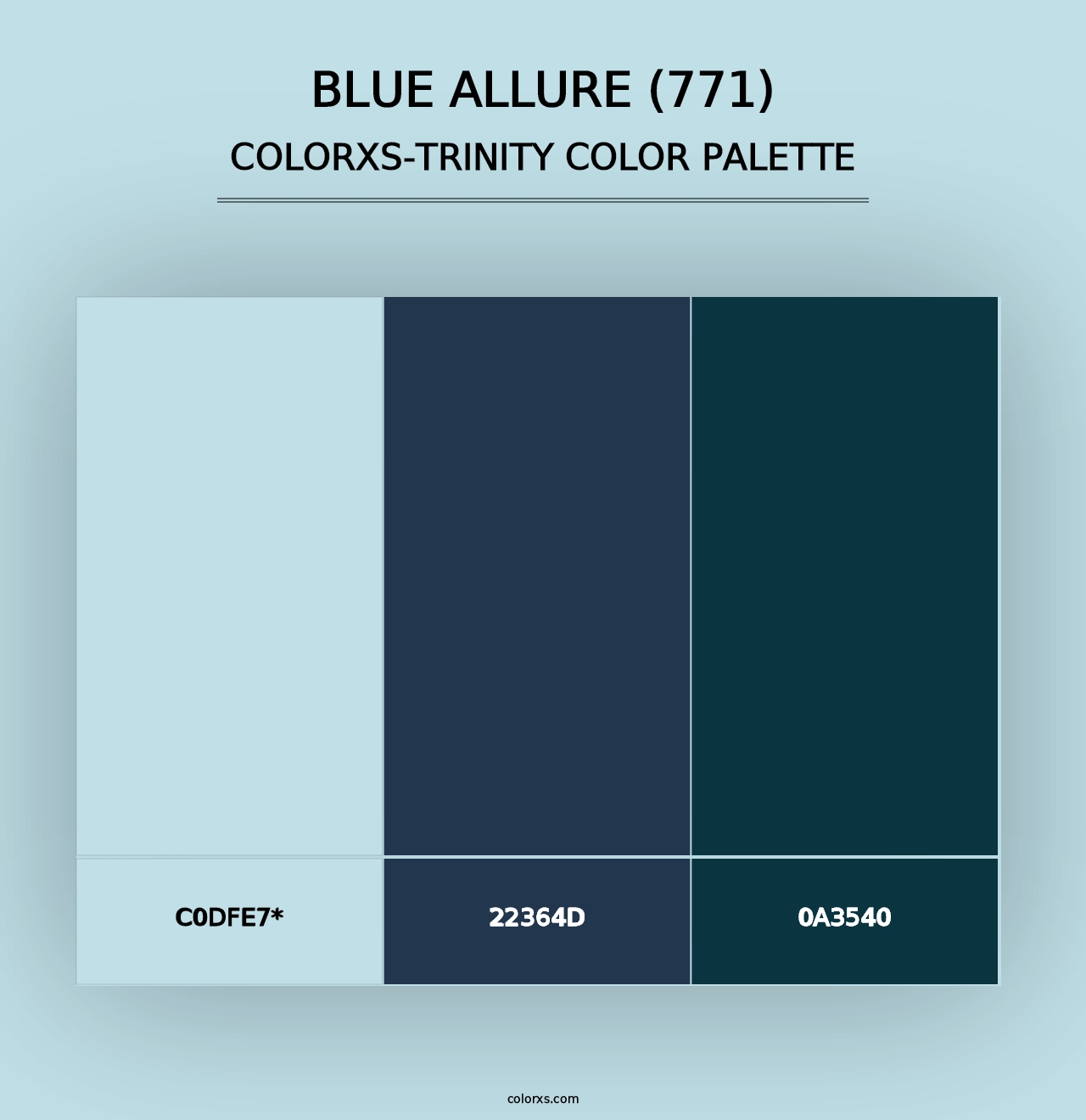 Blue Allure (771) - Colorxs Trinity Palette