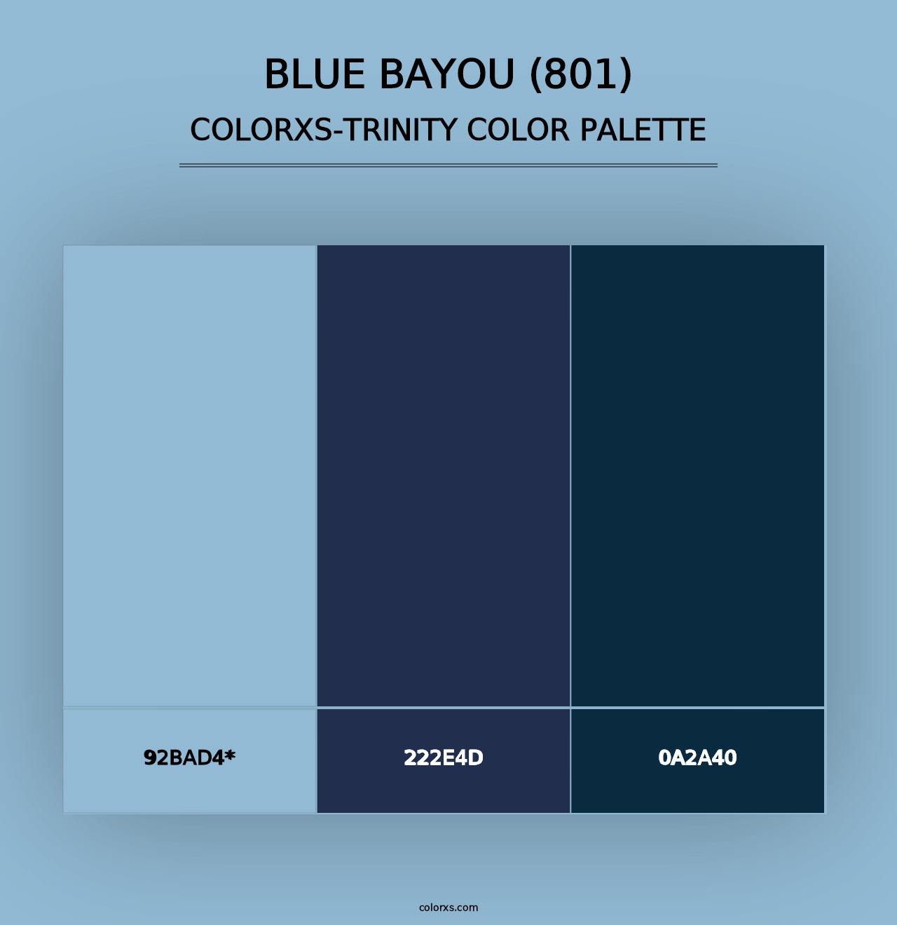 Blue Bayou (801) - Colorxs Trinity Palette