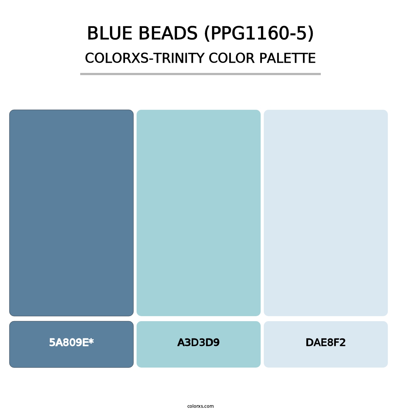 Blue Beads (PPG1160-5) - Colorxs Trinity Palette