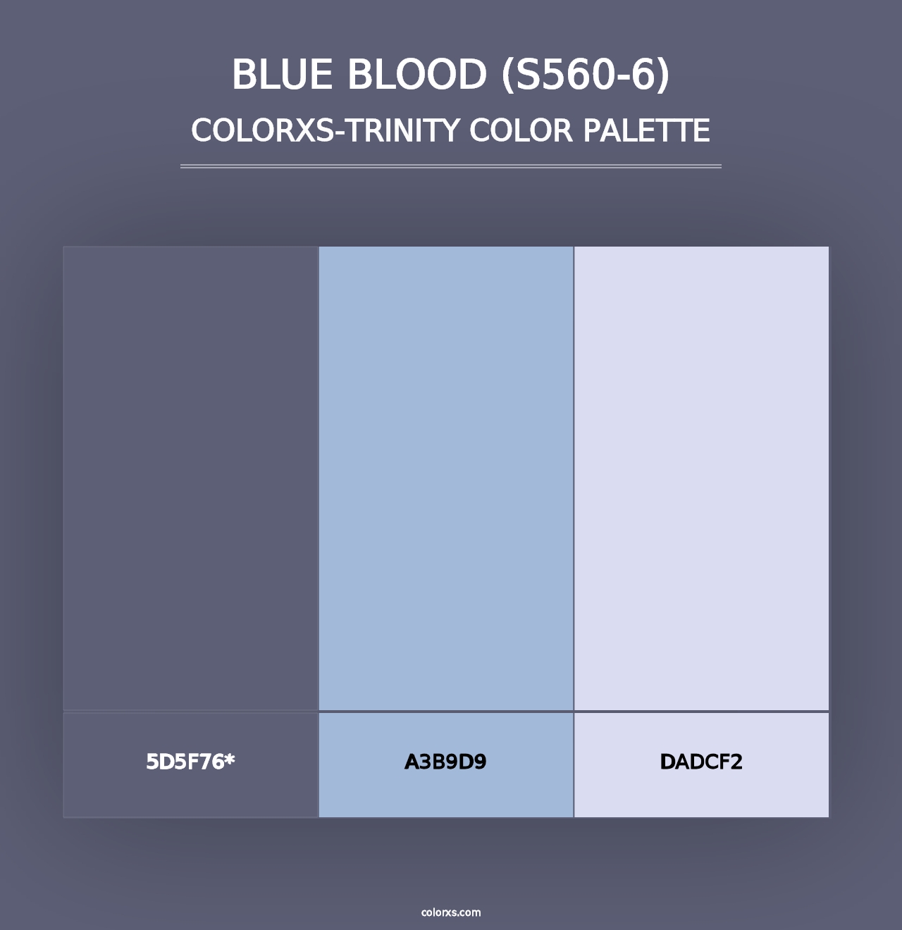 Blue Blood (S560-6) - Colorxs Trinity Palette