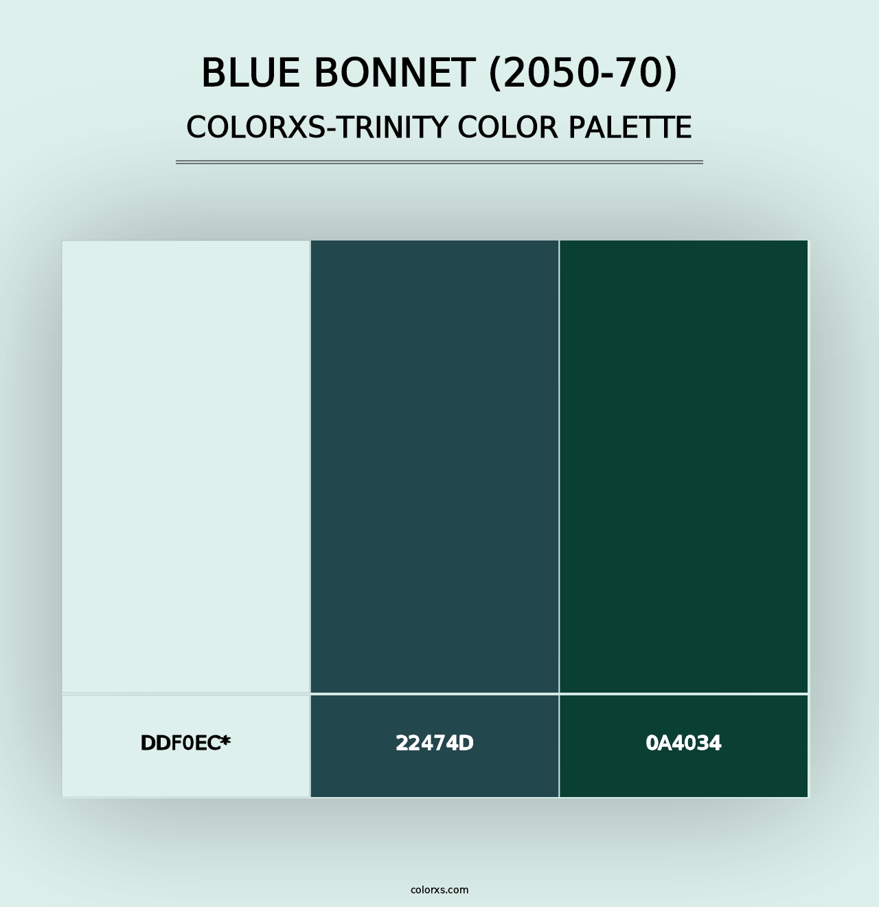 Blue Bonnet (2050-70) - Colorxs Trinity Palette